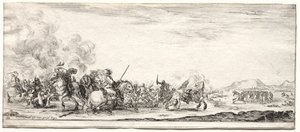 Cavalry Skirmish by Stefano della Bella