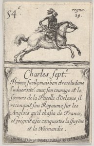 Charles Sept.-e Prince facile..., from Game of the Kings of France Jeu des Rois de Fr...