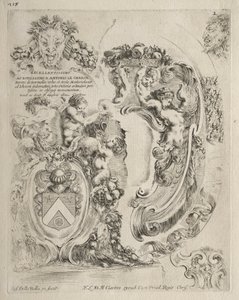 Collection of Various Caprices and New Designs of Cartouches and Ornaments: No. 2, Dedication Page by Stefano della Bella