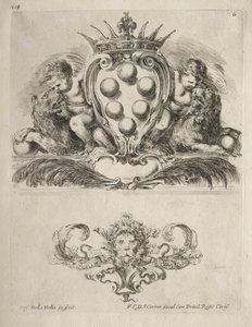 Collection of Various Caprices and New Designs of Cartouches and Ornaments: No. 6 by Stefano della Bella