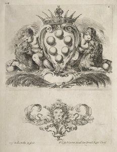 Collection of Various Caprices and New Designs of Cartouches and Ornaments: No. 6 by Stefano della Bella