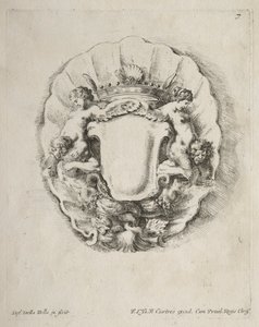 Collection of Various Caprices and New Designs of Cartouches and Ornaments: No 7 by Stefano della Bella