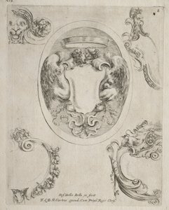 Collection of Various Caprices and New Designs of Cartouches and Ornaments: No 8 by Stefano della Bella
