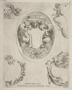 Collection of Various Caprices and New Designs of Cartouches and Ornaments: No 8 by Stefano della Bella