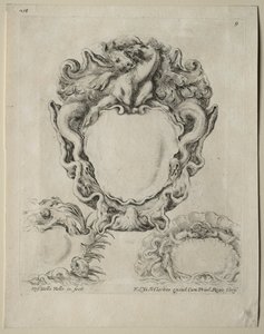 Collection of Various Caprices and New Designs of Cartouches and Ornaments: No. 9 by Stefano della Bella