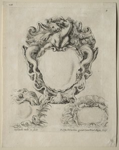 Collection of Various Caprices and New Designs of Cartouches and Ornaments: No. 9 by Stefano della Bella