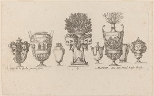 Fantastic Vases, probably 1646 by Stefano della Bella