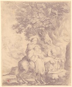 Flight into Egypt by Stefano della Bella