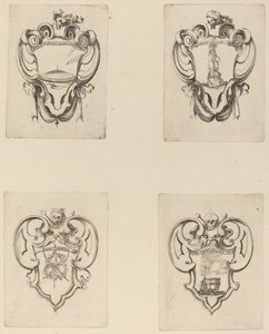 Four Emblems for the Funeral of Prince Francesco de Medici by Stefano della Bella