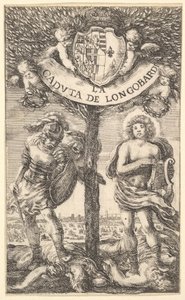 Frontispiece for The Fall of Longobardi, poems by Sigismond B... by Stefano della Bella