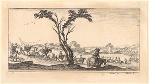 Cavalry Crossing a River