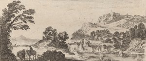 Landscape with Bridge by Stefano della Bella
