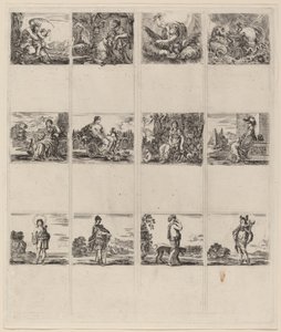 Mythological Playing Cards by Stefano della Bella