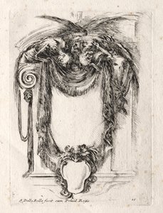 New Model for a Cartouche by Stefano della Bella