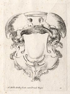 New Model for a Cartouche, 1647 by Stefano della Bella