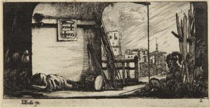 No. 2, from Drawing of Some Troop Movements by Stefano della Bella