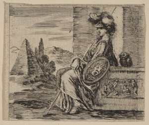 Pallas, from Game of Mythology by Stefano della Bella