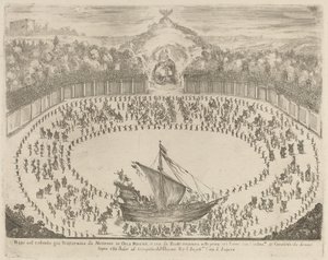 Parade with a Chariot Having the Form of a Ship