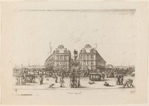 Place Dauphine, 1642 by Stefano della Bella