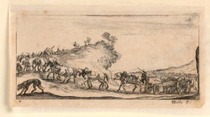 Plate 4, from "Desseins de Queleques Conduites de Troupes, Canons, et Ataques de Villes"