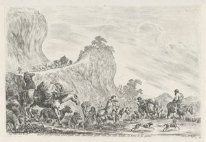 Journey of Jacob to Egypt (Iacob sur ses vieux jours quitte sans fascherie pour son filz Ioseph, se terre et sa patrie)