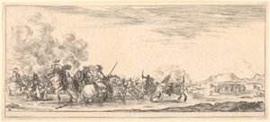 Cavalry Battle by Stefano della Bella