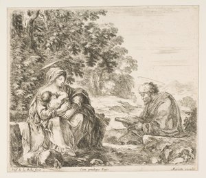 Rest on the Flight into Egypt by Stefano della Bella