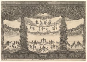 Sixth Scene, the Heavens, from The Marriage of the Gods by Stefano della Bella