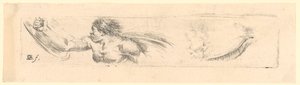 Study of a Man with Bare Torso, Right Study of an Eyelid by Stefano della Bella