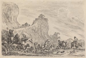The Departure of Jacob to Egypt by Stefano della Bella