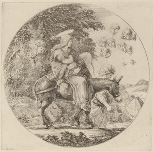 The Flight into Egypt by Stefano della Bella