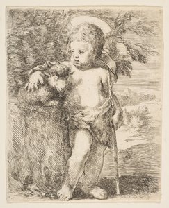 The Infant St. John the Baptist with his Lamb by Stefano della Bella