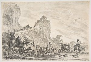 The Journey of Jacob in Egypt, ca. 1647 by Stefano della Bella