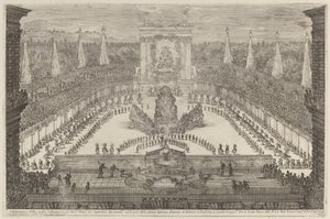The Prince of Tuscany, His Horse Troops and Carriages around Mount Atlas by Stefano della Bella