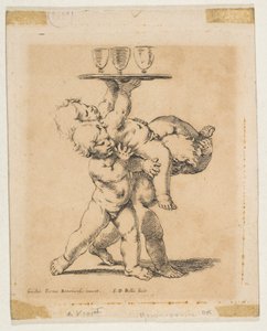 Three Children with a Tray, ca. 1638 by Stefano della Bella