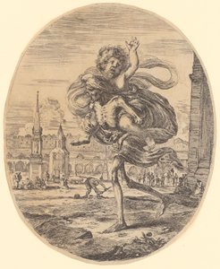 Death Carries a Child on His Back by Stefano della Bella