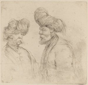 Two Turks by Stefano della Bella