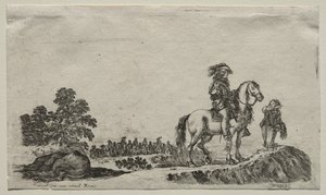 Various Figures and Landscapes: A Lost Horseman Enquiring the Way