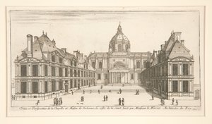 View and Perspective of the Chapel and House of Sorbonne by Stefano della Bella
