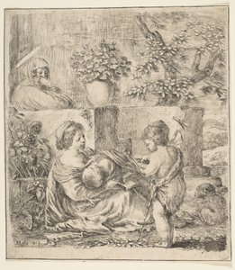 Virgin and Child with St. John the Baptist and St. Elizabeth by Stefano della Bella