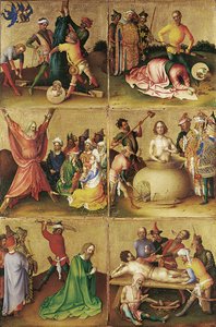 Martyrdom of the Apostles (Left Panel) by Stephan Lochner