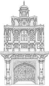 Decorative Chimney Piece from Bagshot Park, Surrey by Stephen Conlin