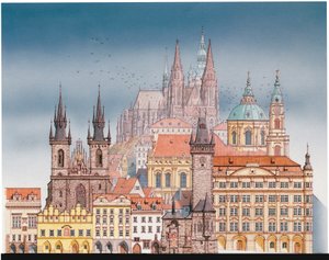 Prague Buildings by Stephen Conlin