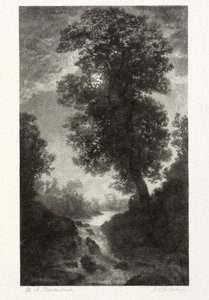 A Waterfall by Moonlight by Stephen Greeley Putnam