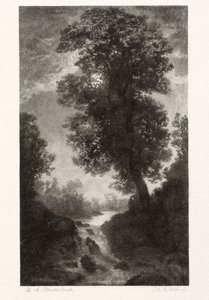 A Waterfall by Moonlight by Stephen Greeley Putnam