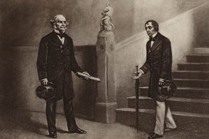 Gladstone and Disraeli, Beaconsfield by Stephen James (after) Ferris