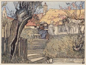 Illustration for The Deserted Village by Oliver Goldsmith by Stephen Reid