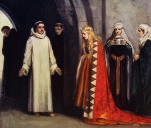 Saint Bernard and his Sister Hombeline by Stephen Reid