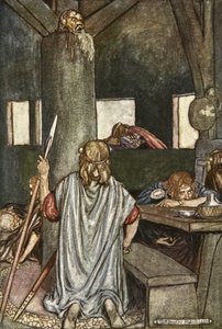 Sualtach awakes the King, illustration from 