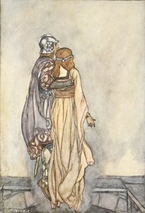 They rose up in the air, illustration from 
